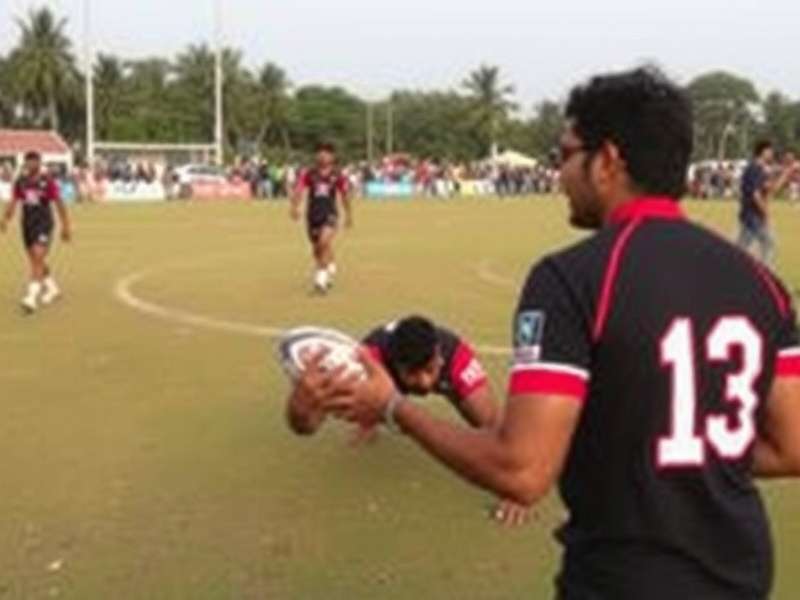 Indian Rugby Fans Playing Sevens Indian Rugby Fans Playing Sevens